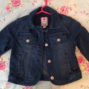 Girls cropped jean jacket